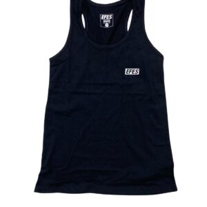 Musculosa jersey negro mujer