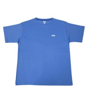 Remera oversize jersey celeste